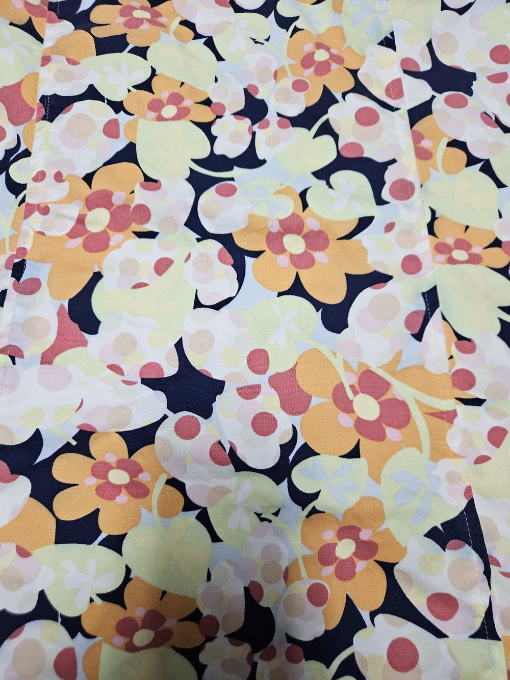 Talbots Floral Midi Skirt in Black, Yellow, Pink and Orange - Picture 2 of 7